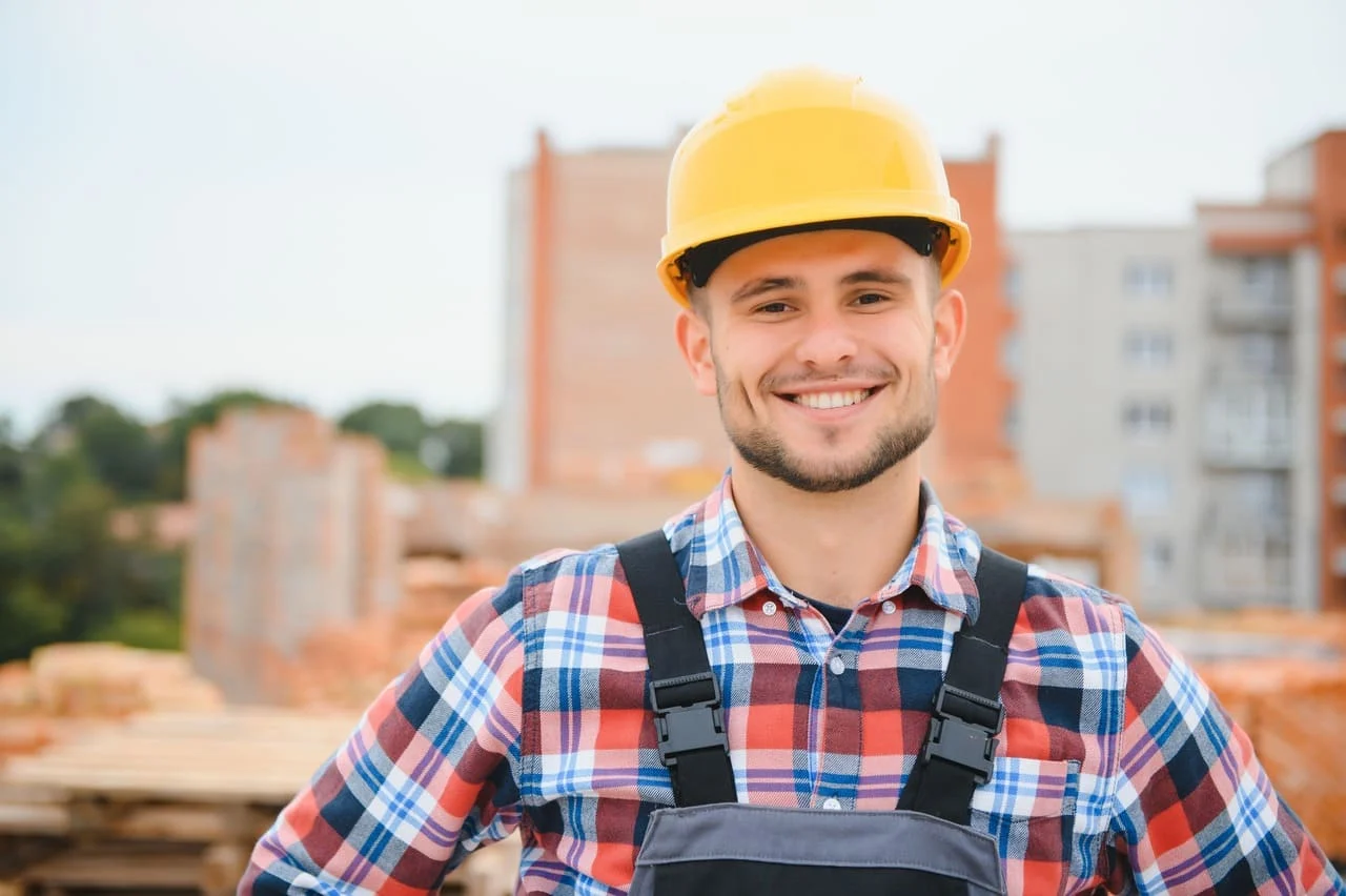 Contractor smiling at the camera